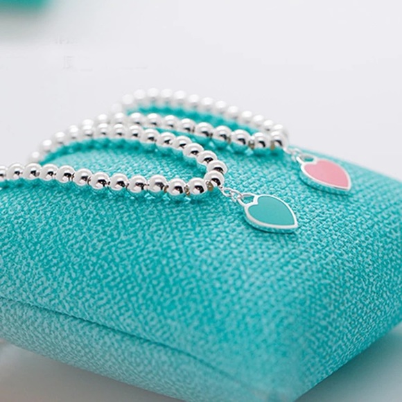 Please Return 925 Beaded Bracelet Real Silver New - Picture 2 of 16